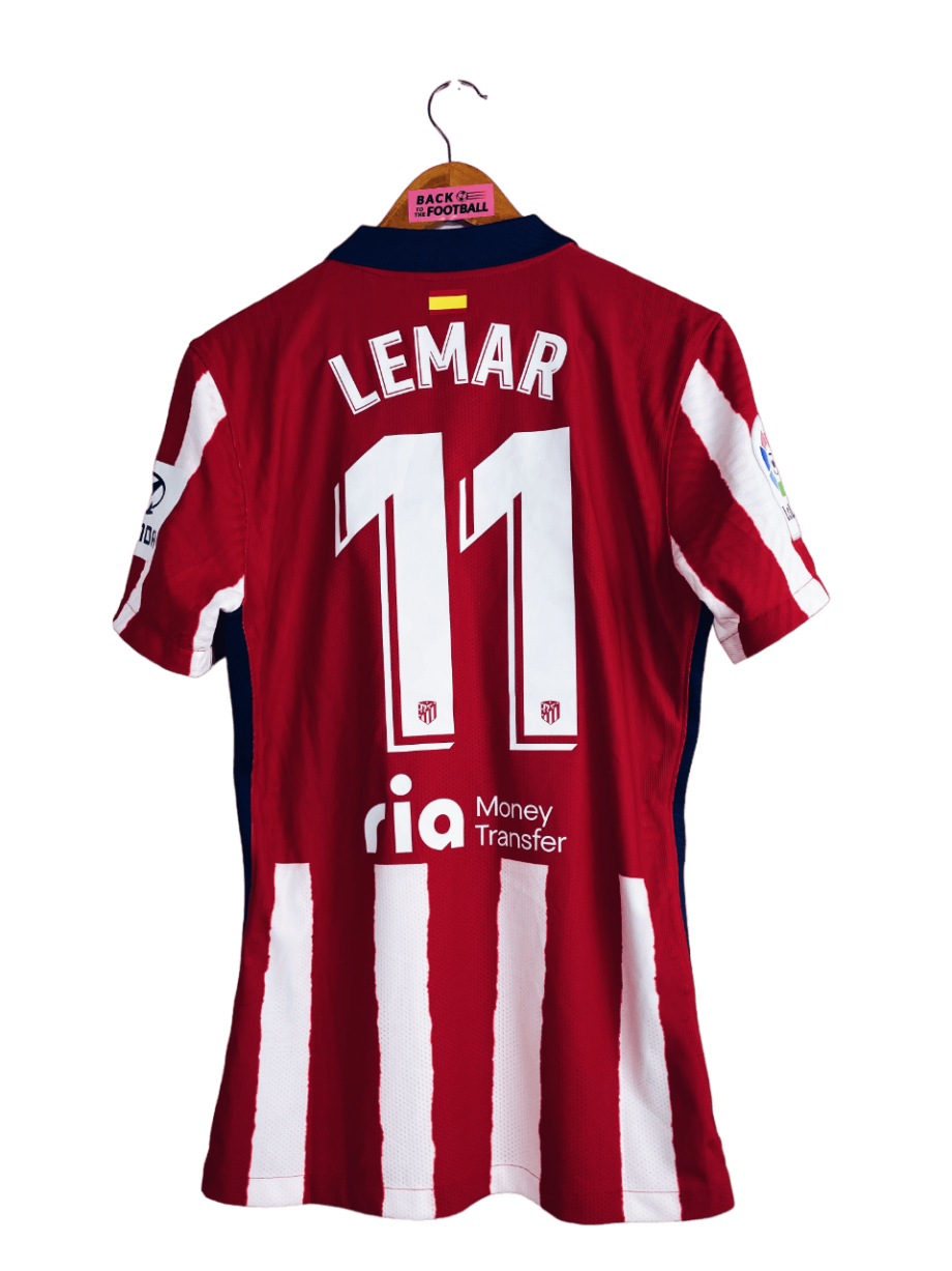 Maillot domicile de l'Atlético Madrid 2020/2021 préparé pour Lemar (match issue)