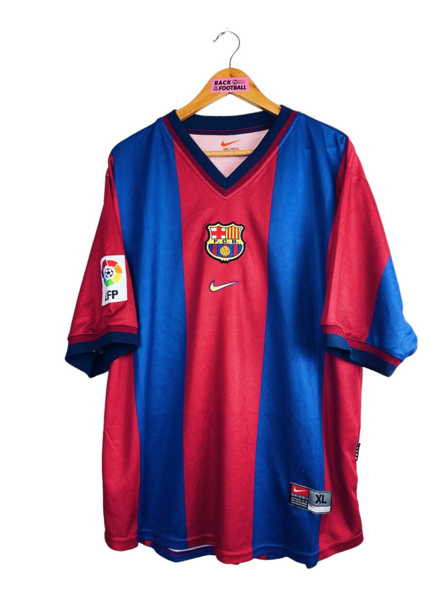 Maillot vintage domicile du FC Barcelone 1998/2000 floqué Figo #7