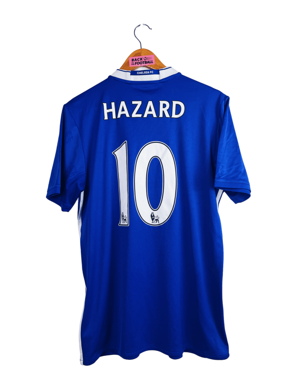 Maillot vintage domicile de Chelsea 2016/2017 floqué Hazard