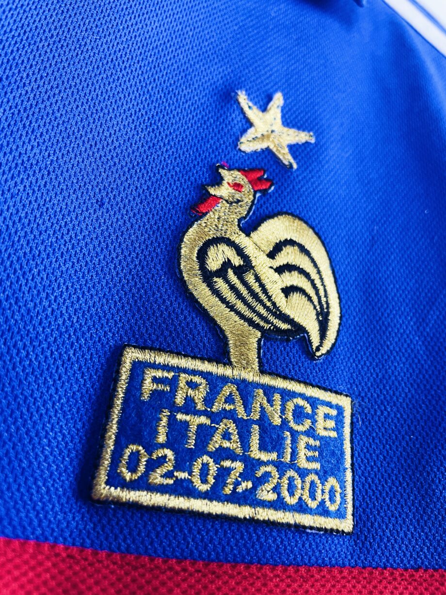 Maillot vintage domicile de l'équipe de France 2000 floqué Zidane