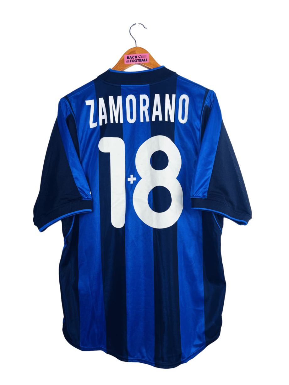 Maillot vintage domicile de l'Inter Milan 2000/2001 floqué Zamorano 1+8