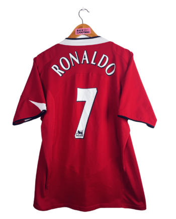 Maillot vintage domicile de Manchester United 2004/2006 floqué Ronaldo