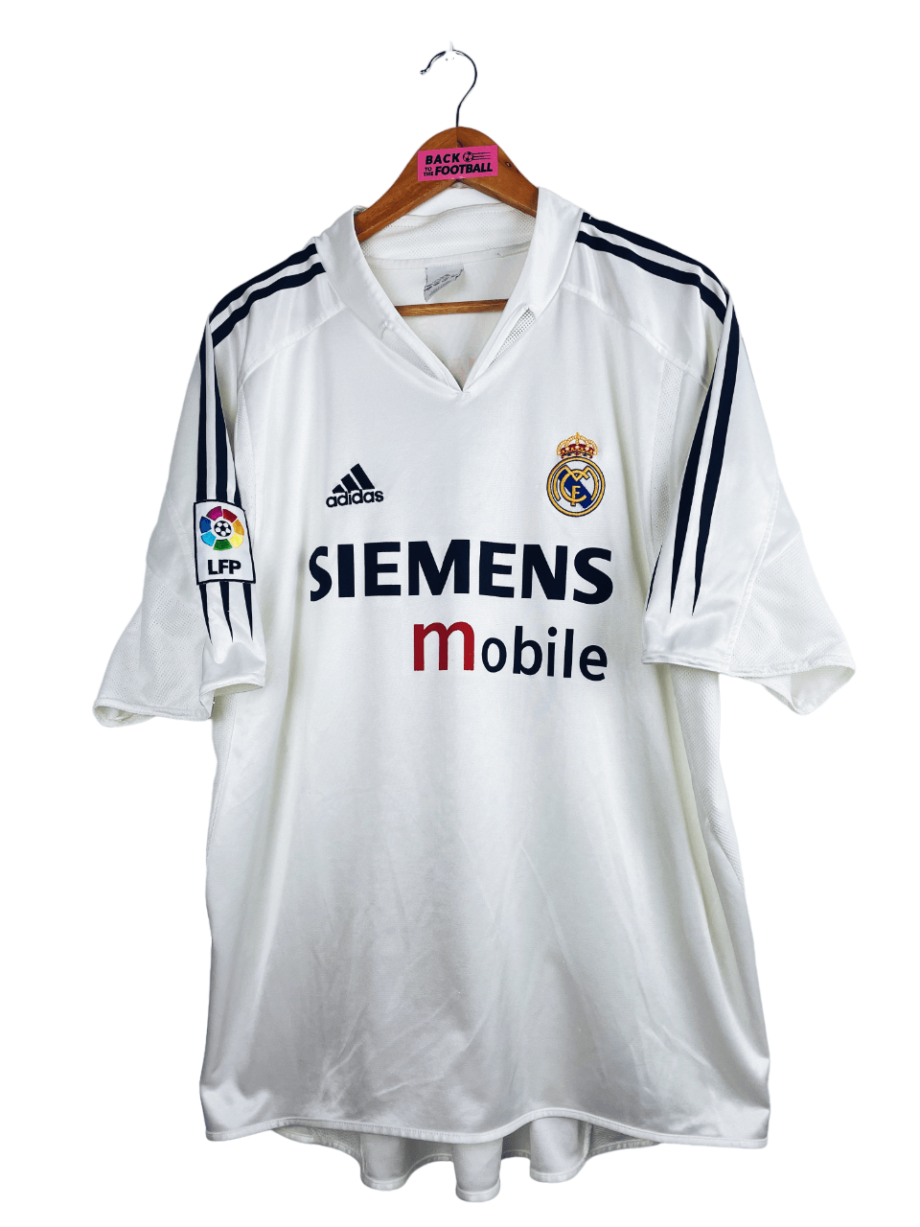 Maillot vintage domicile du Real Madrid 2004/2005 floqué Beckham