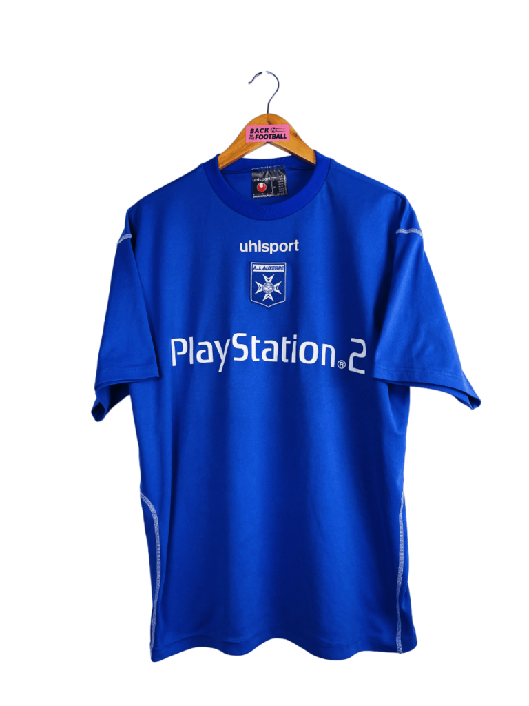 Maillot Auxerre Uhlsport Vintage Domicile – PlayStation – N°9 Guivarch – Taille XL