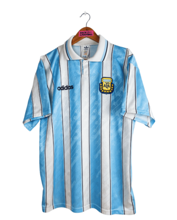 maillot vintage domicile de l'Argentine 1994 banni par la FIFA