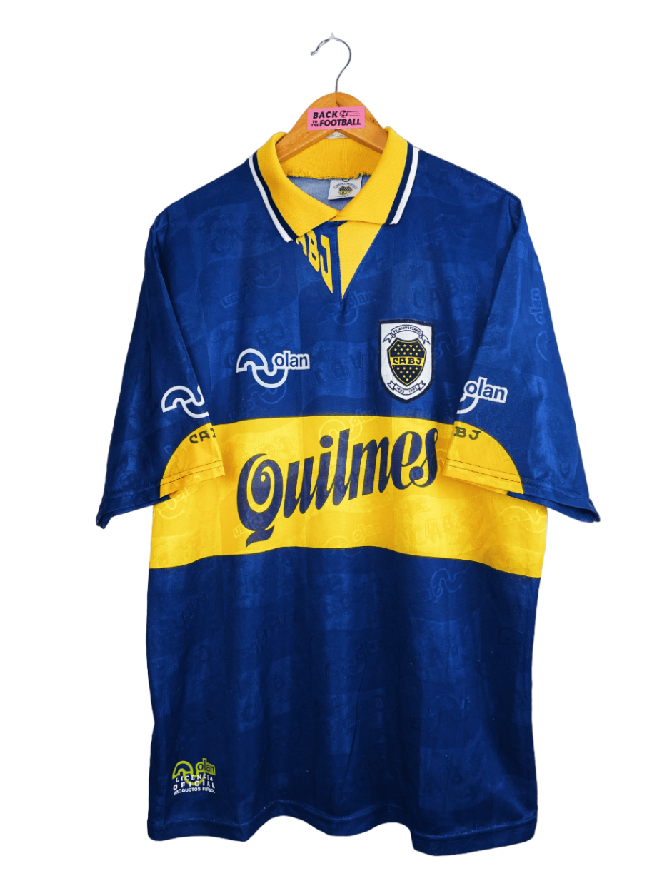 Maillot vintage domicile du Boca Juniors 1995/1996 pour les 90 ans du club