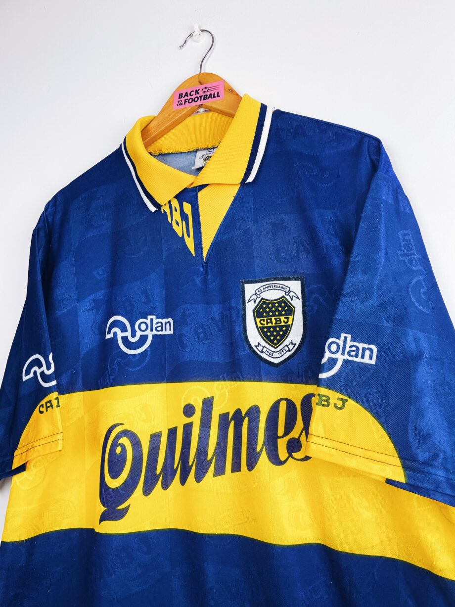 Maillot vintage domicile du Boca Juniors 1995/1996 pour les 90 ans du club