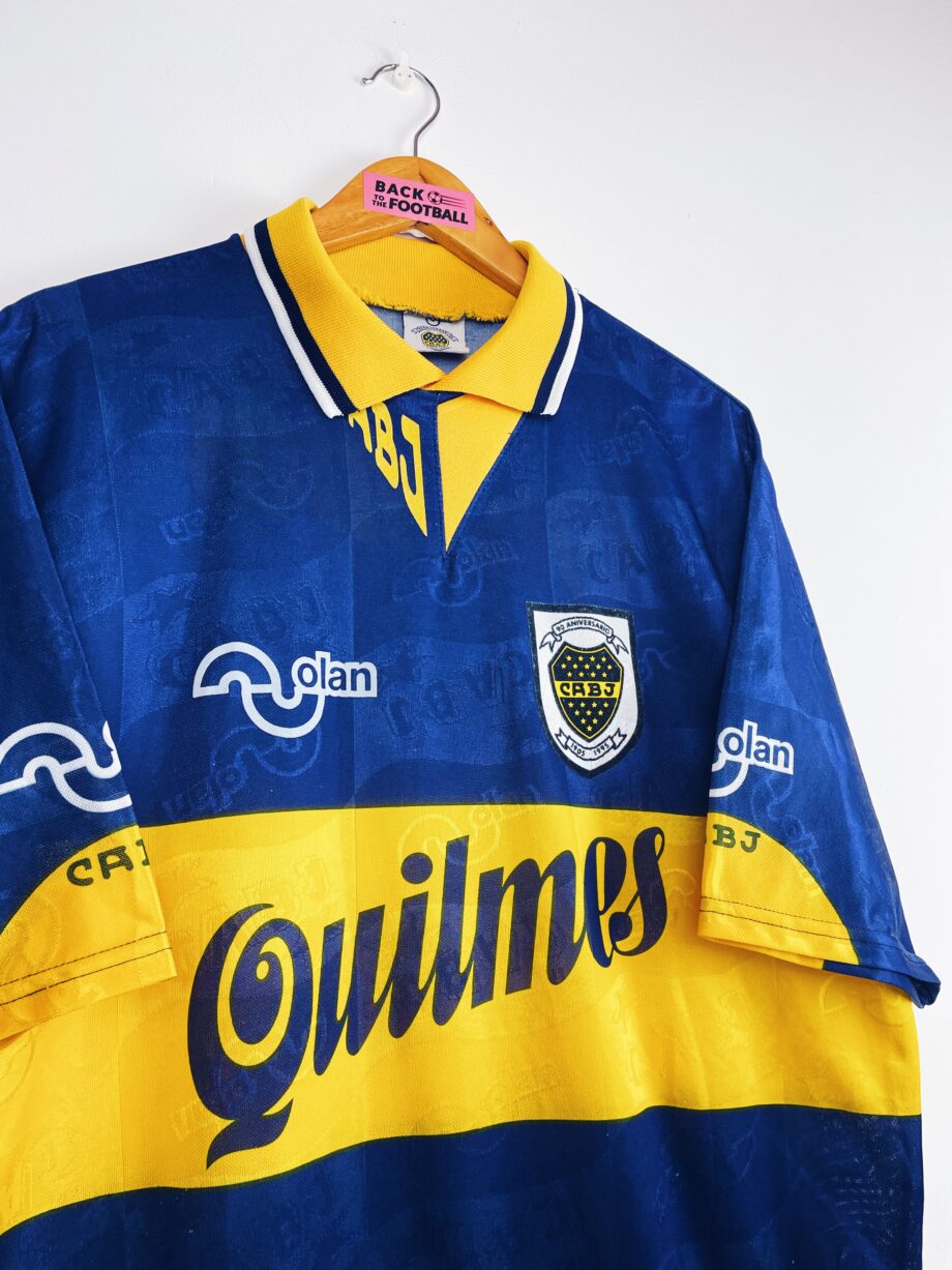 Maillot vintage domicile du Boca Juniors 1995/1996 pour les 90 ans du club