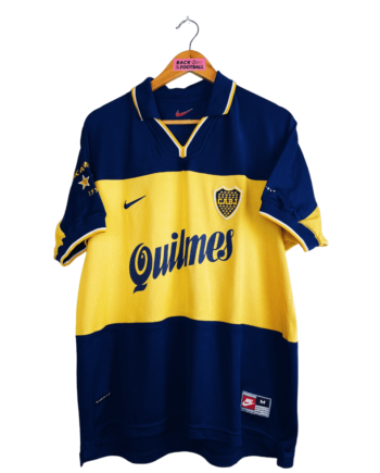 Maillot vintage domicile du Boca Juniors 1998/1999 spécial Bicampeónes