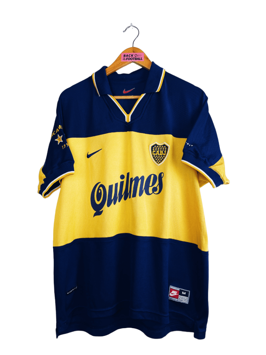 Maillot vintage domicile du Boca Juniors 1998/1999 spécial Bicampeónes