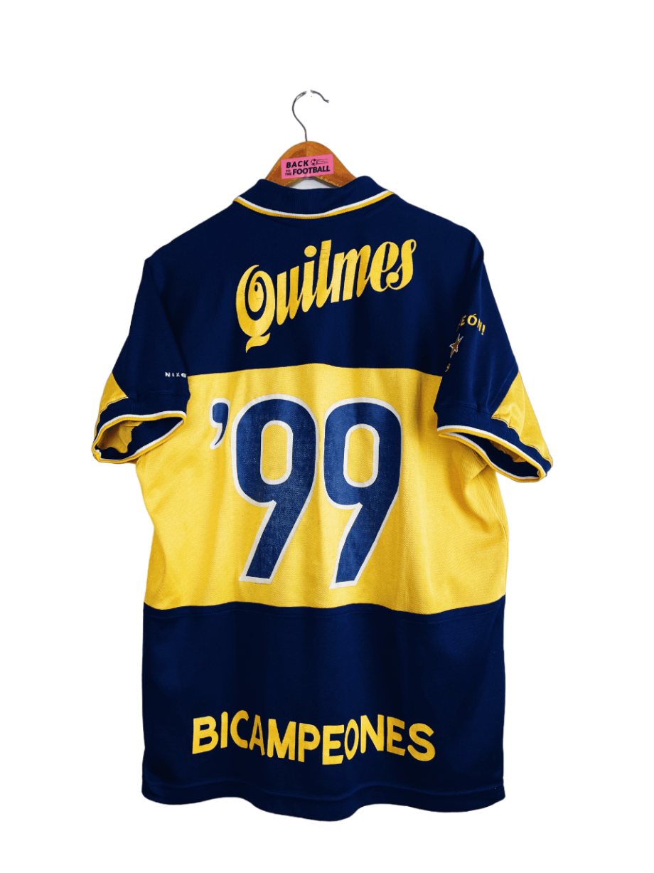 Maillot vintage domicile du Boca Juniors 1998/1999 spécial Bicampeónes