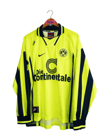 maillot vintage domicile du Borussia Dortmund 1996/1997 manches longues