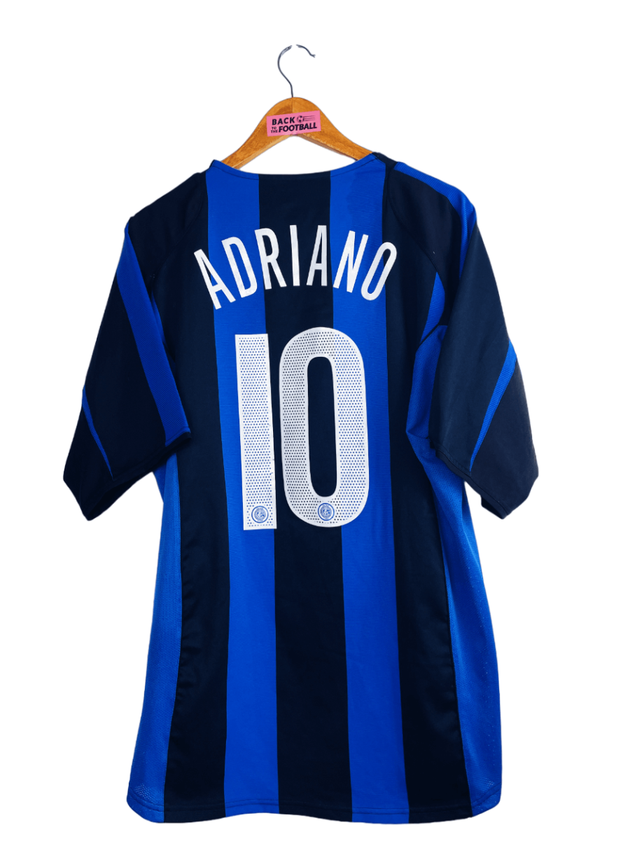 Maillot vintage domicile de l'Inter 2004/2005 floqué Adriano