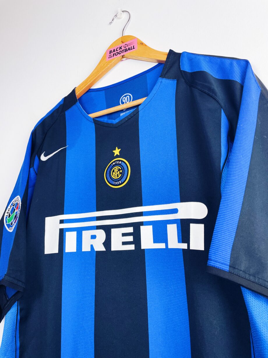 Maillot vintage domicile de l'Inter 2004/2005 floqué Adriano