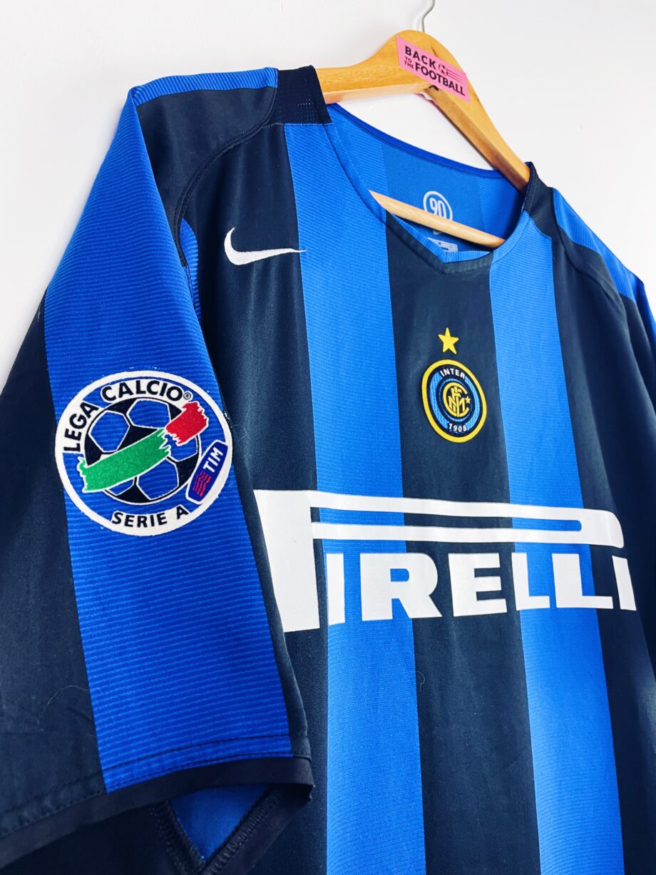 Maillot vintage domicile de l'Inter 2004/2005 floqué Adriano