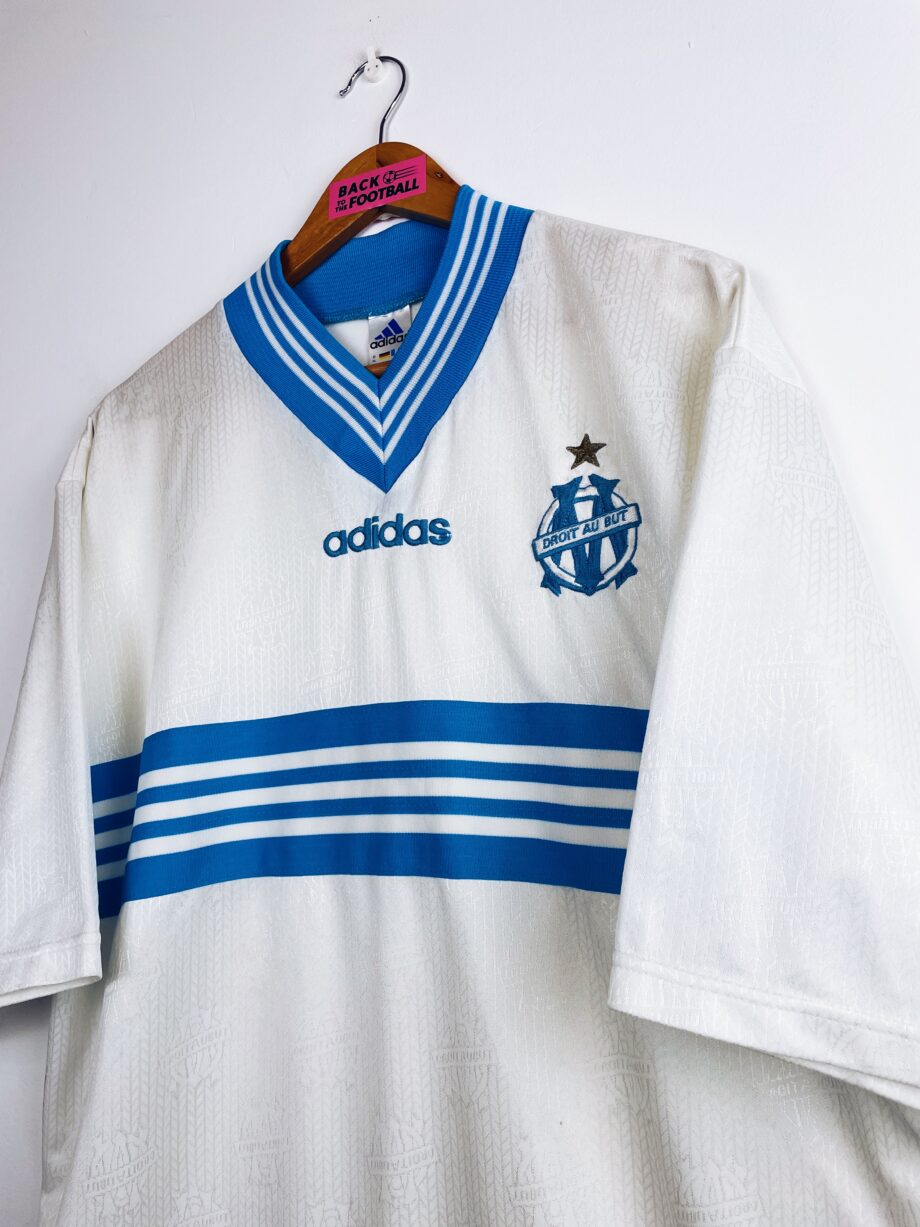 Maillot vintage domicile de l'OM 1997/1998 sans sponsor