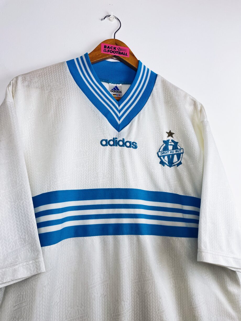 Maillot vintage domicile de l'OM 1997/1998 sans sponsor