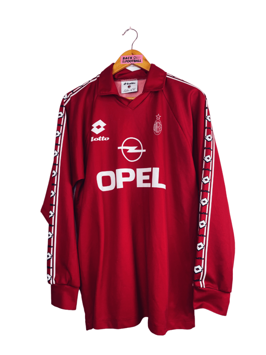 maillot vintage d'entrainement de l'AC Milan 1994/1995 en manches longues