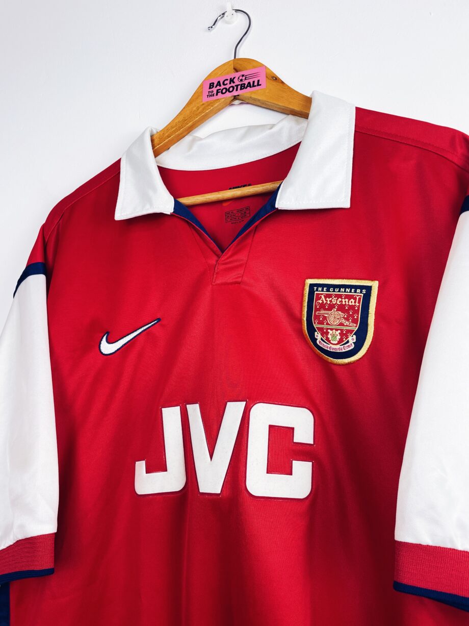 maillot vintage domicile d'Arsenal 1998/1999 floqué Anelka