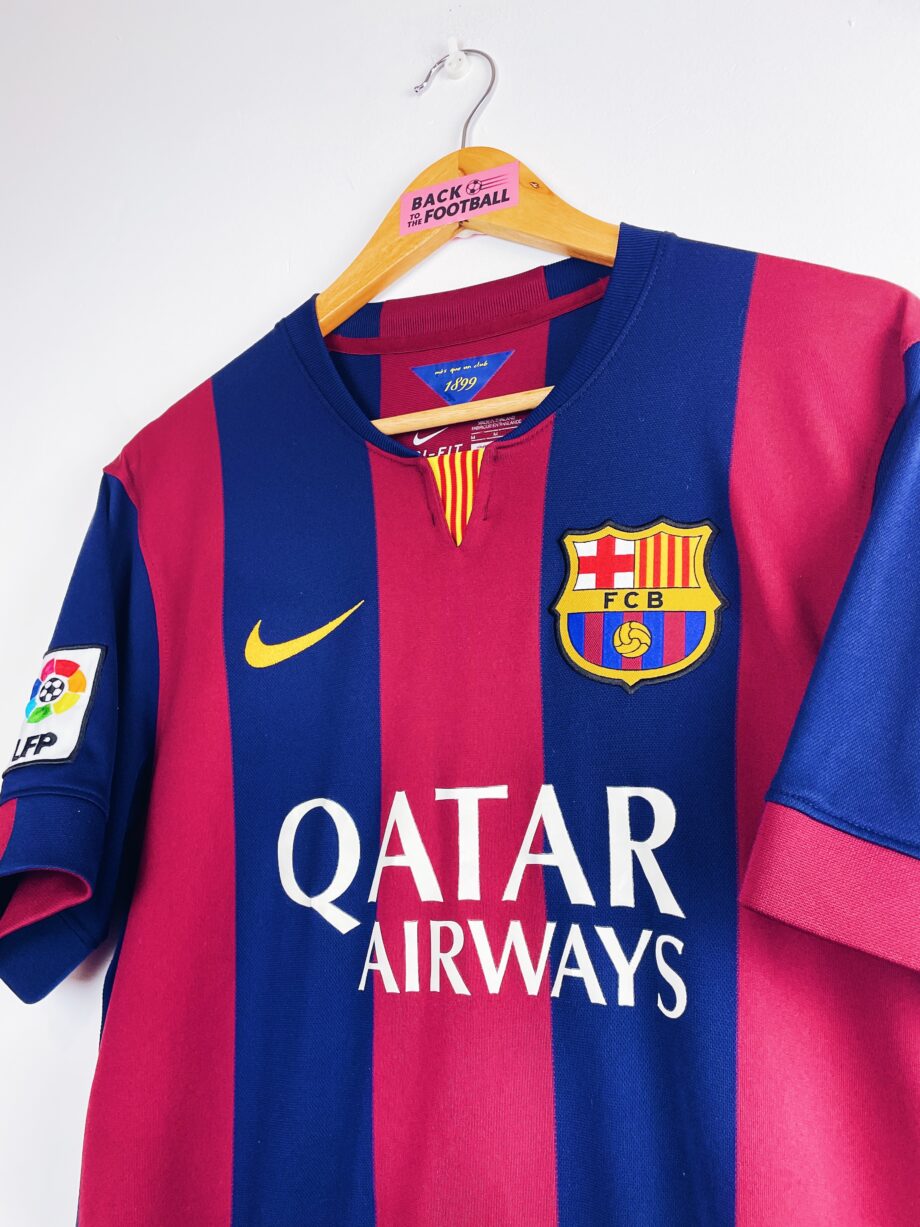 maillot vintage domicile du FC Barcelone 2014/2015 floqué Messi