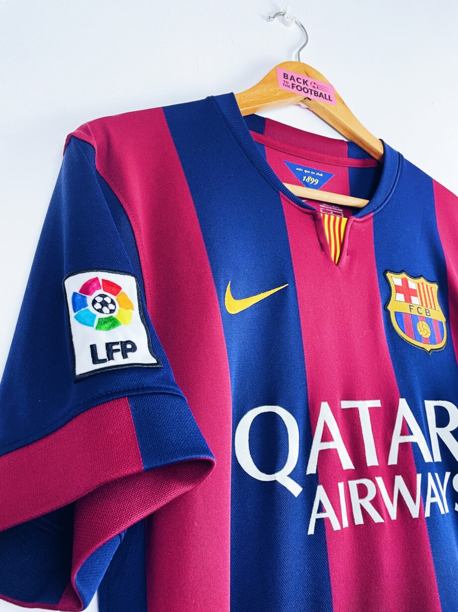 maillot vintage domicile du FC Barcelone 2014/2015 floqué Messi