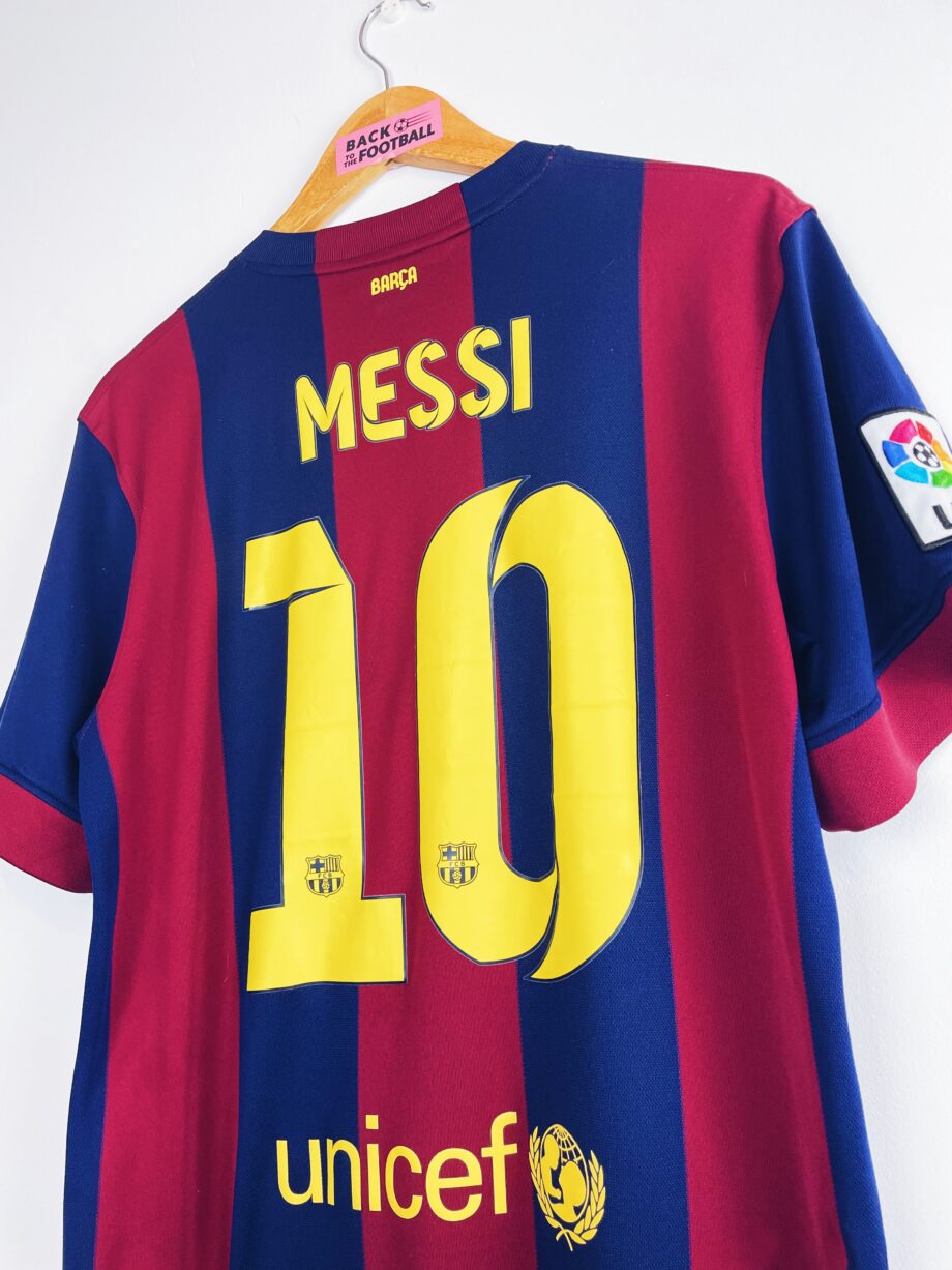 maillot vintage domicile du FC Barcelone 2014/2015 floqué Messi