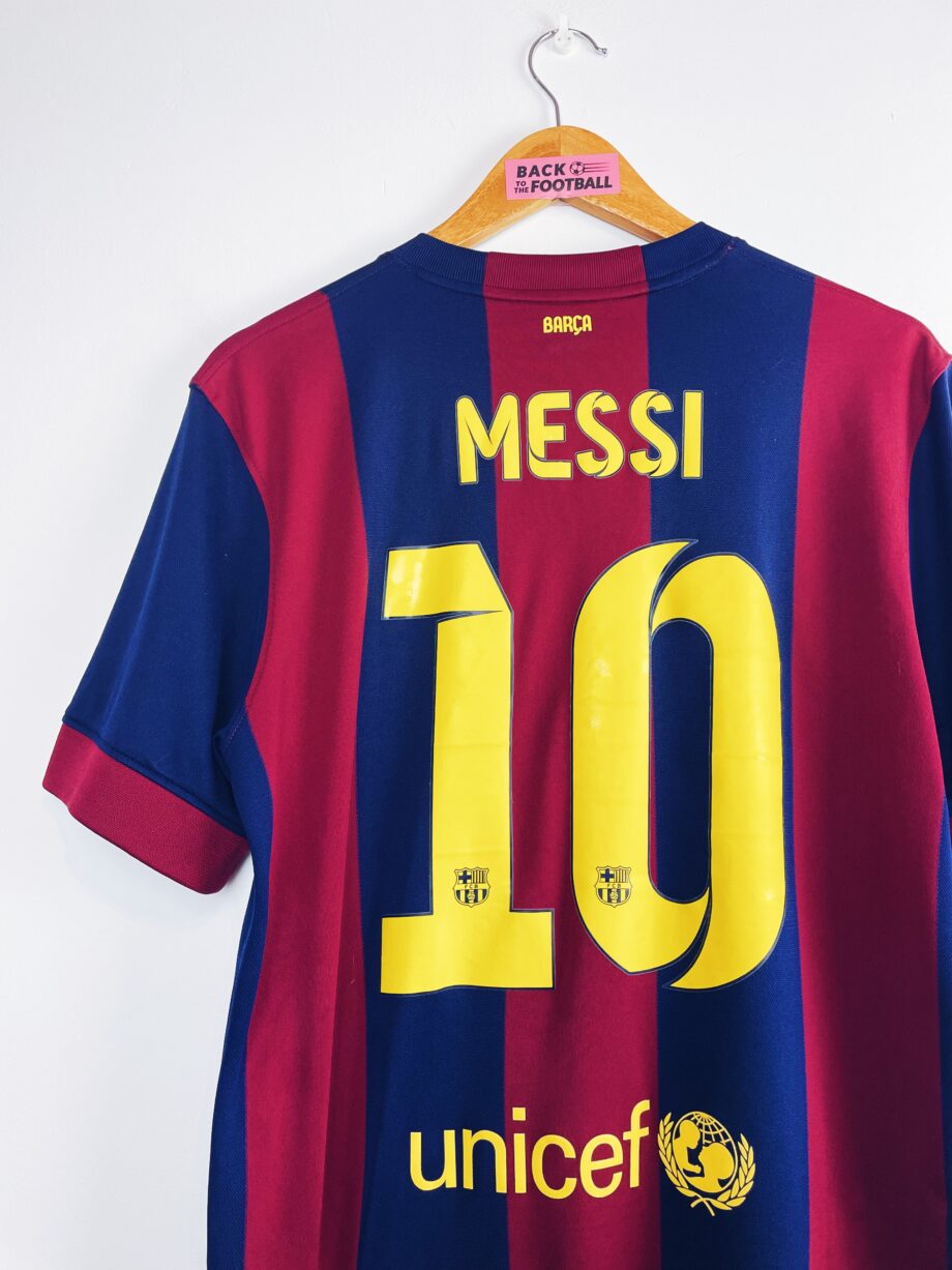 maillot vintage domicile du FC Barcelone 2014/2015 floqué Messi