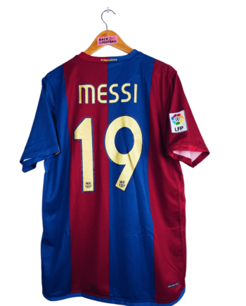 maillot vintage de Barcelone 2006/2007 domicile floqué Messi #19