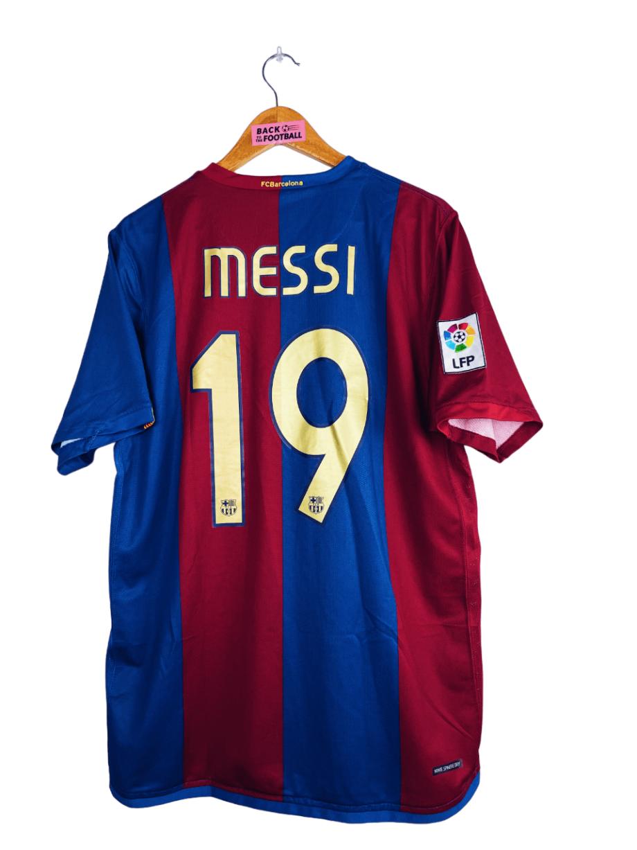 maillot vintage de Barcelone 2006/2007 domicile floqué Messi #19