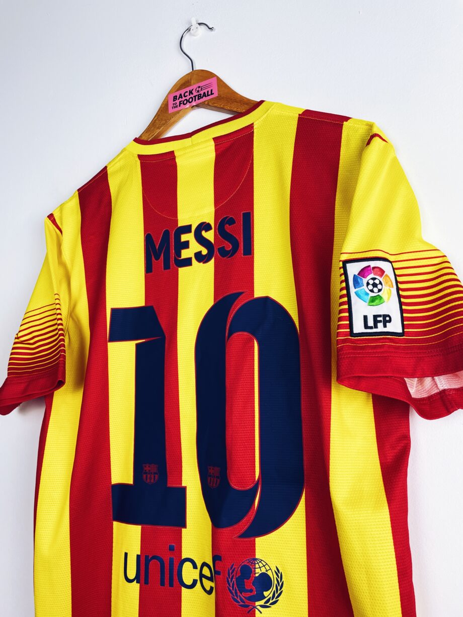 maillot vintage de Barcelone 2013/2015 extérieur floqué Messi #10