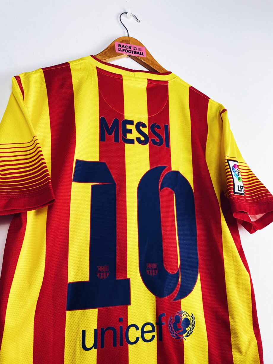 maillot vintage de Barcelone 2013/2015 extérieur floqué Messi #10