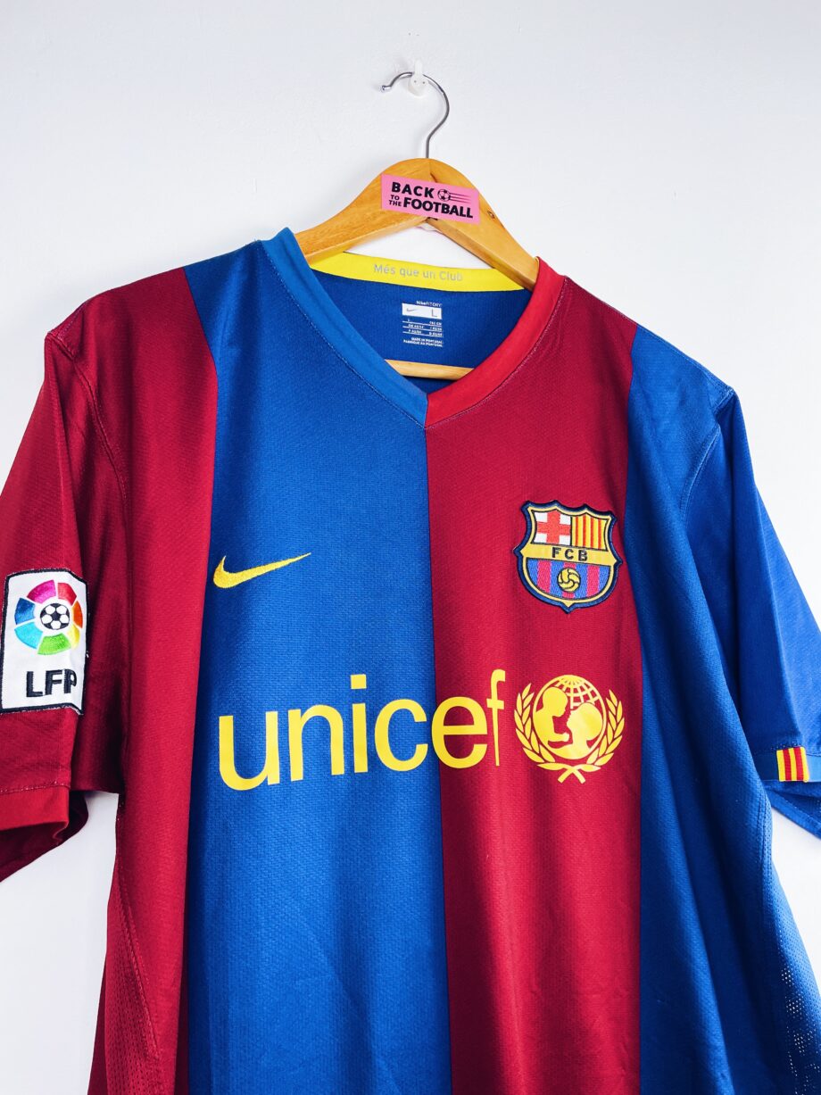 maillot vintage de Barcelone 2006/2007 domicile floqué Deco #20