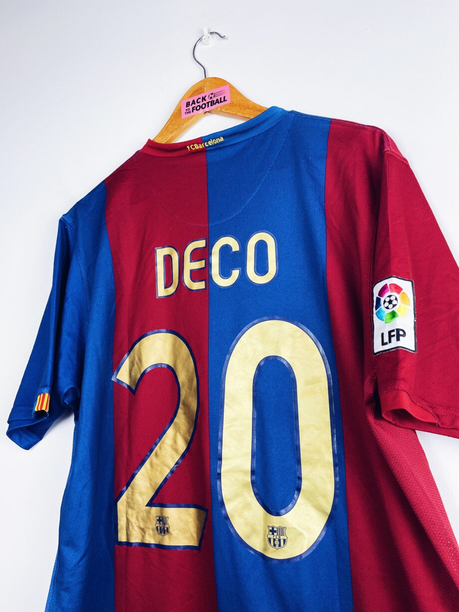 maillot vintage de Barcelone 2006/2007 domicile floqué Deco #20