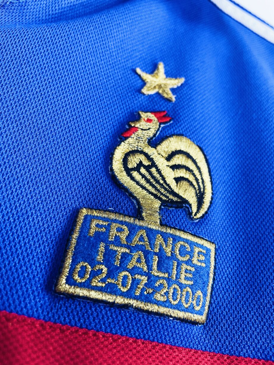 maillot vintage de l'équipe de France 2000 domicile floqué Zidane