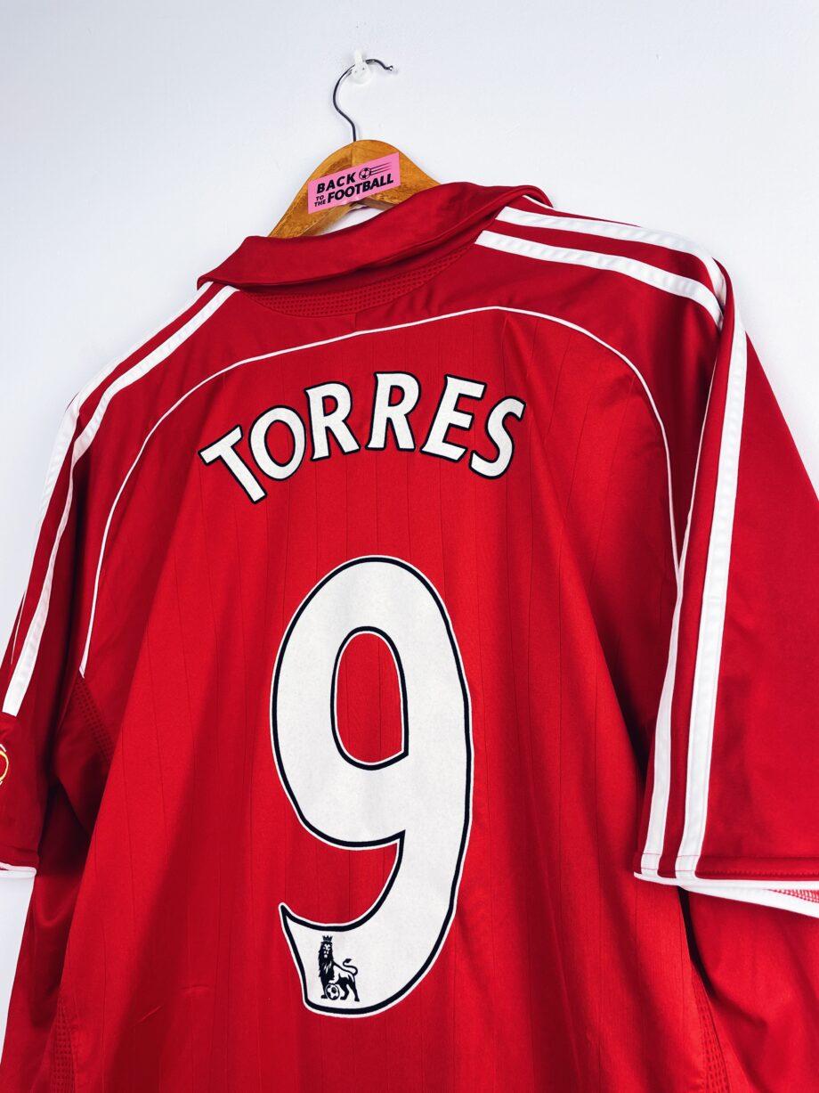 maillot vintage de Liverpool 2006/2008 domicile floqué Torres #9