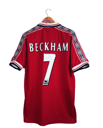 maillot vintage de Manchester United 1998/2000 domicile floqué Beckham
