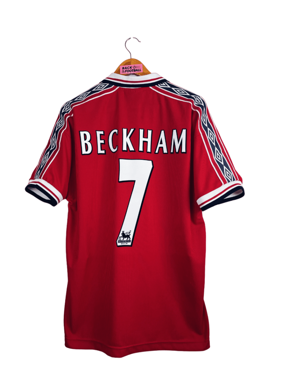 maillot vintage de Manchester United 1998/2000 domicile floqué Beckham