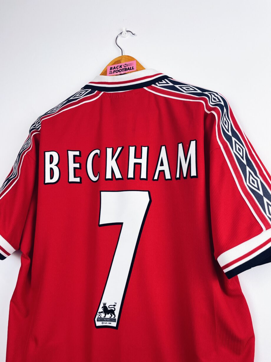 maillot vintage de Manchester United 1998/2000 domicile floqué Beckham