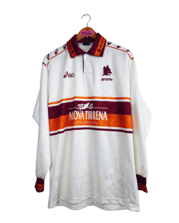 maillot vintage de l'AS Roma 1994/1995 extérieur manches longues