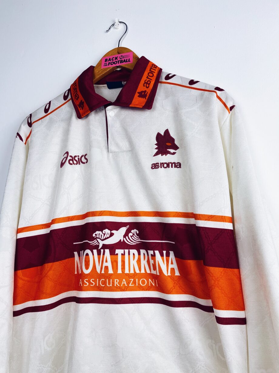 maillot vintage de l'AS Roma 1994/1995 extérieur manches longues