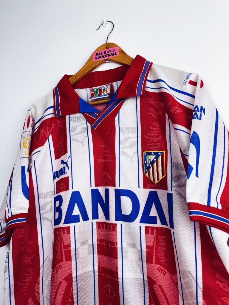 maillot vintage domicile de l'Atlético Madrid 1996/1997