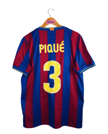 maillot vintage du FC Barcelone 2009/2010 domicile floqué Piqué