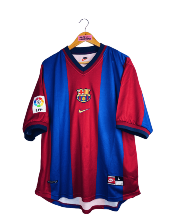 maillot vintage domicile du FC Barcelone 1998/2000