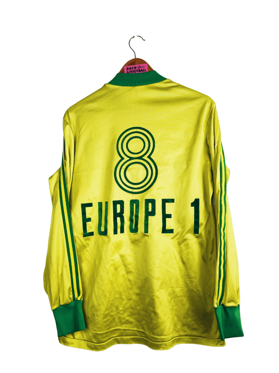 maillot vintage du FC Nantes 1977/1979 domicile préparé (match issue) ou porté (match worn) par le numéro 8