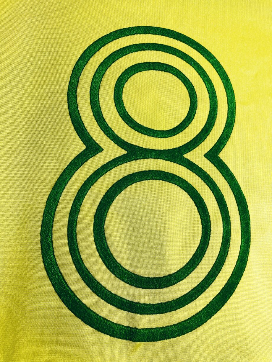 maillot vintage du FC Nantes 1977/1979 domicile préparé (match issue) ou porté (match worn) par le numéro 8