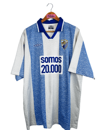 maillot vintage de Malaga 2004/2005 domicile "somos 20.000"