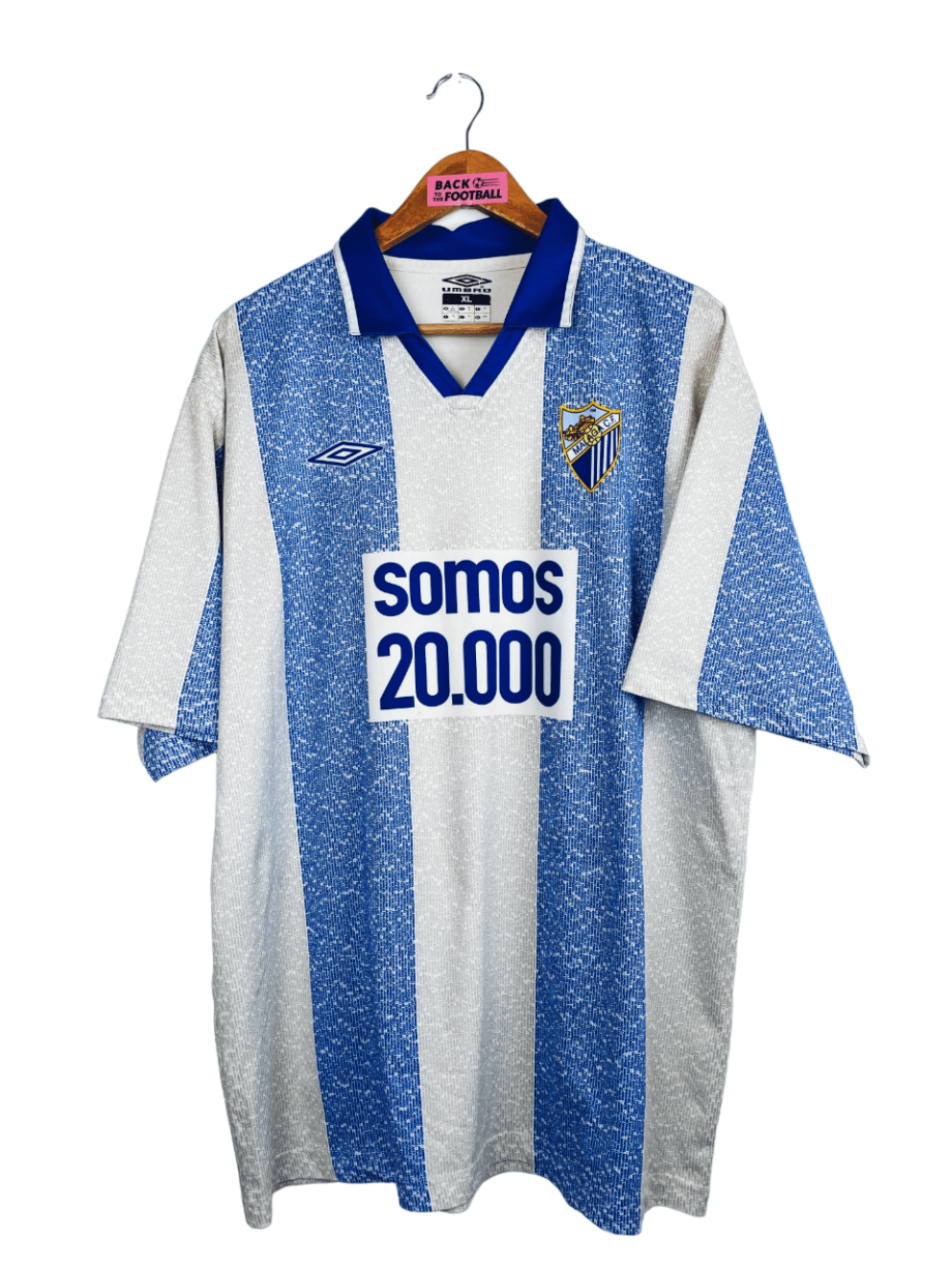 maillot vintage de Malaga 2004/2005 domicile "somos 20.000"