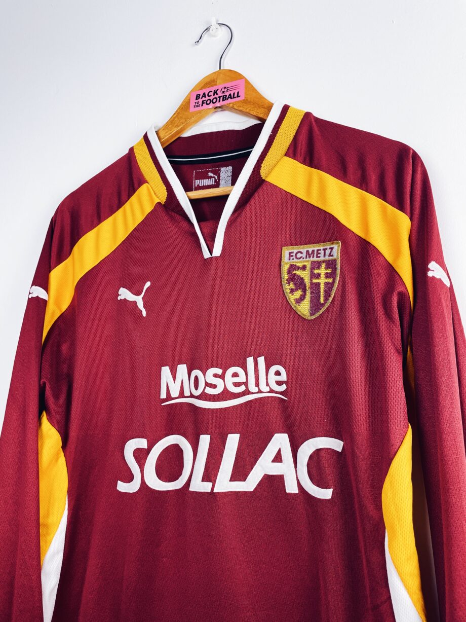 maillot vintage du FC Metz 2000/2001 domicile en manches longues