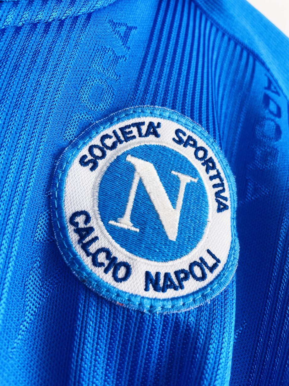 maillot vintage du Napoli 2000/2001 domicile en manches longues