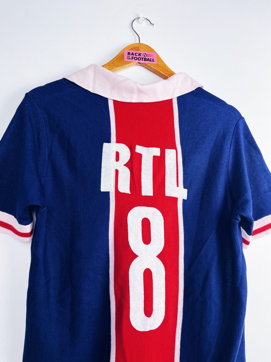 maillot vintage du PSG 1982/1984 préparé (match issue) ou porté (match worn)